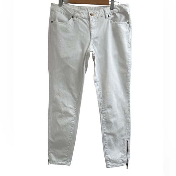 Tory Burch Denim - Tory Burch Cropped Slim Jeans White Size 31